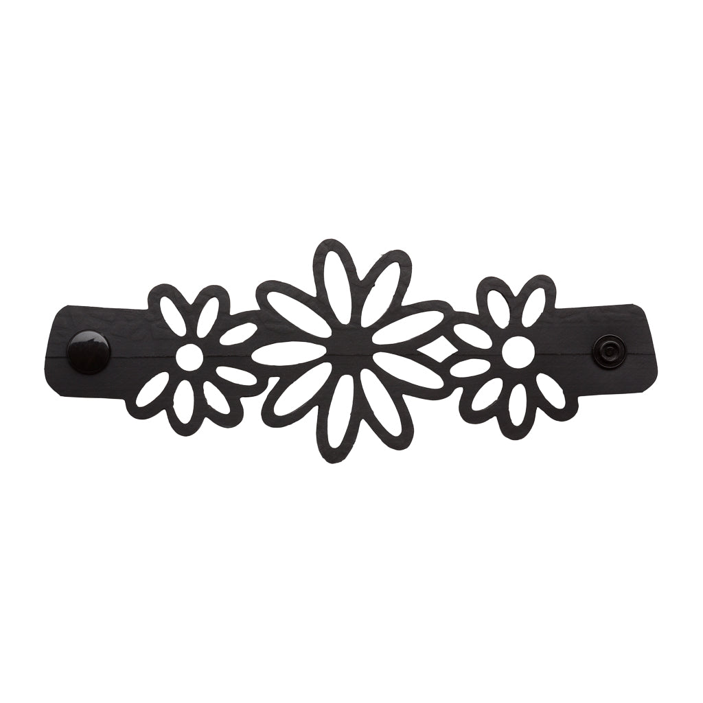Flowers Recycled Rubber Floral Cuff