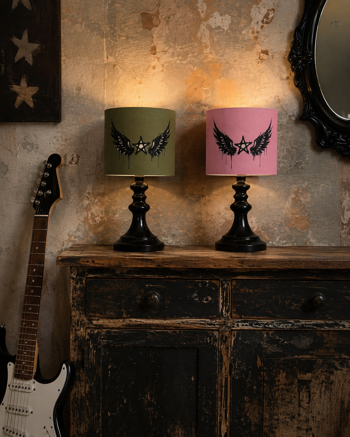 Rebel Riot - Star Wings - Lamp Shade - Army