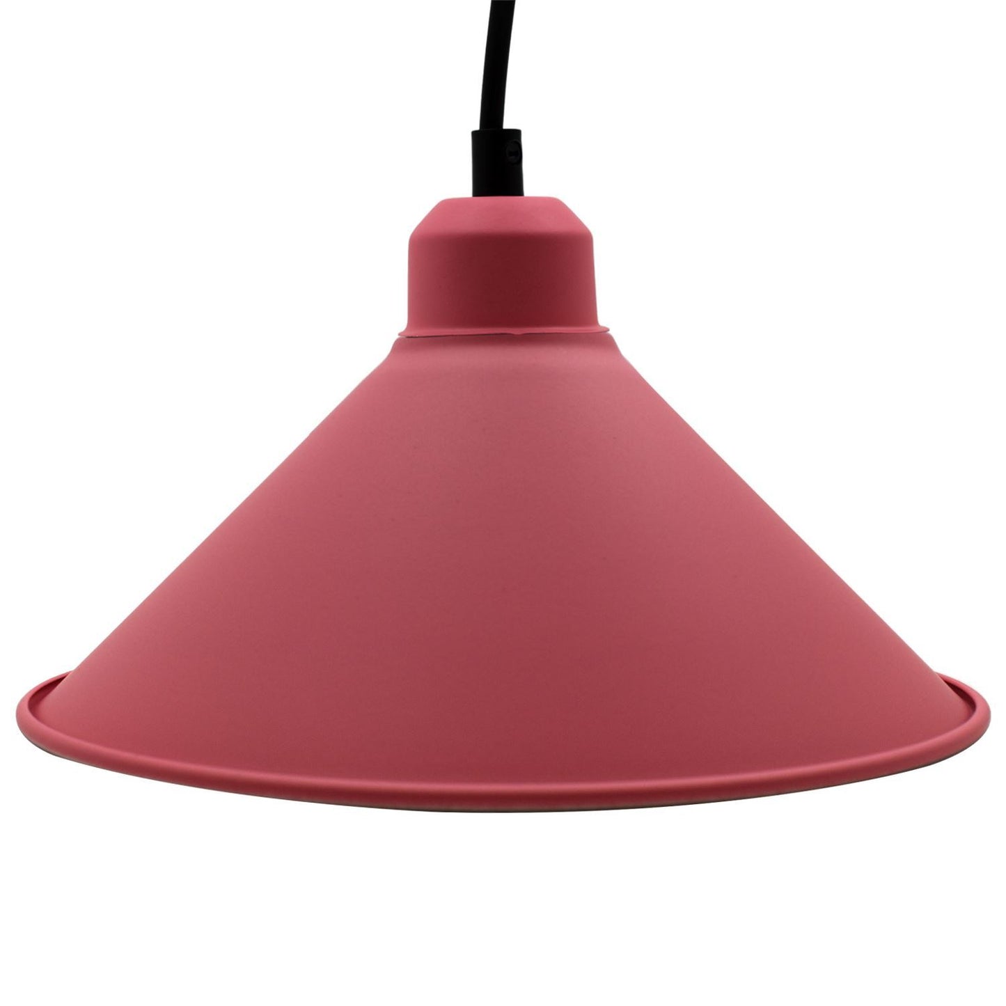 Retro Industrial Hanging Chandelier Ceiling Cone Shade pink colour