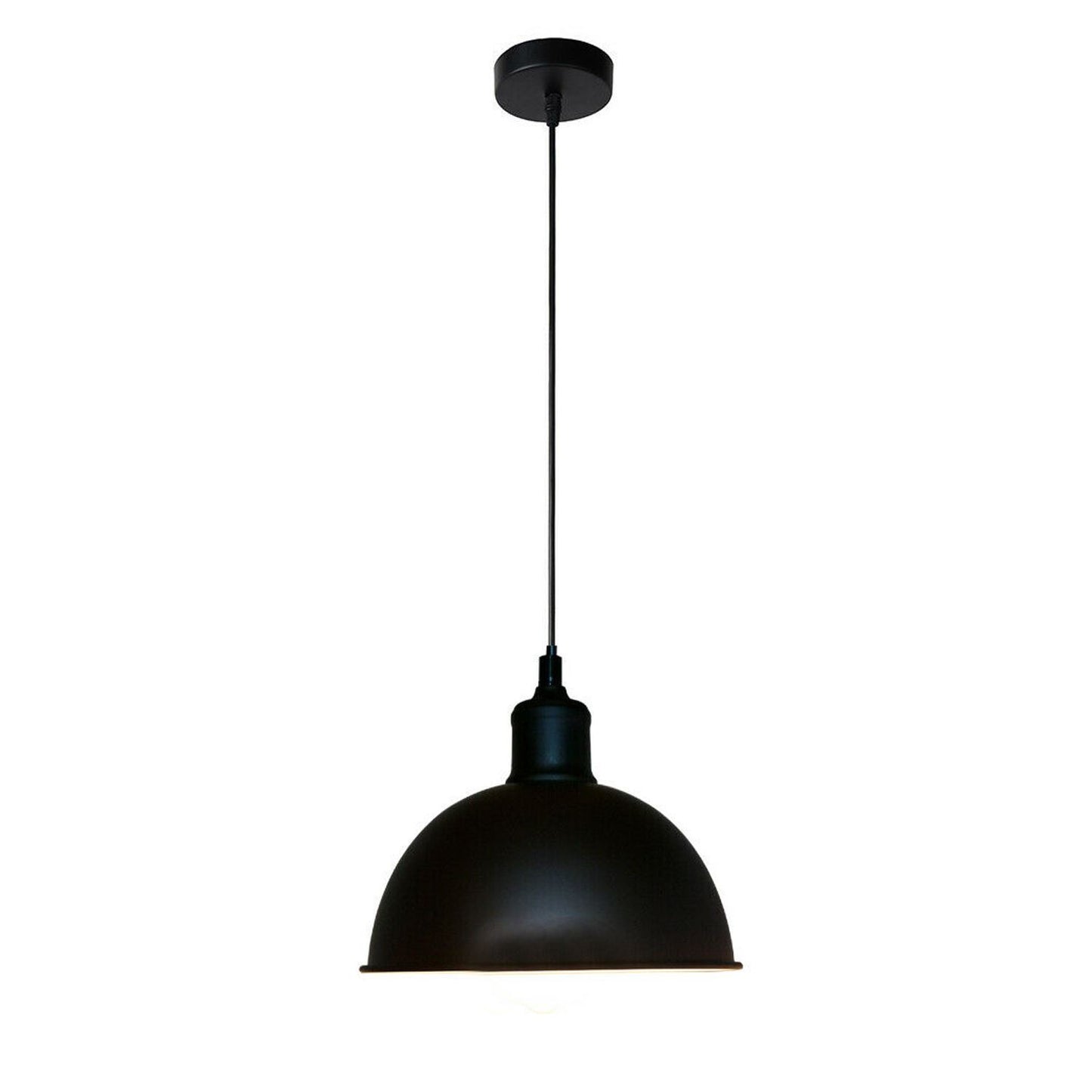 Retro Industrial Black Ceiling Pendant Light Metal Lamp Shade