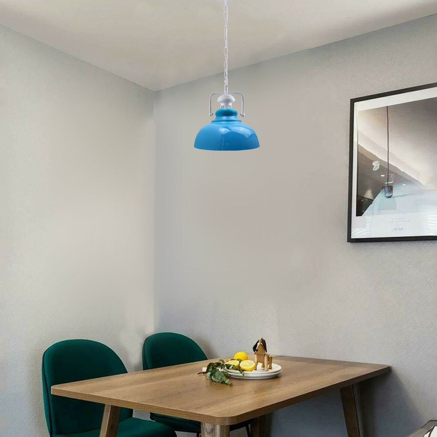 Pendant Light with Chain Indoor Lighting Various Colours