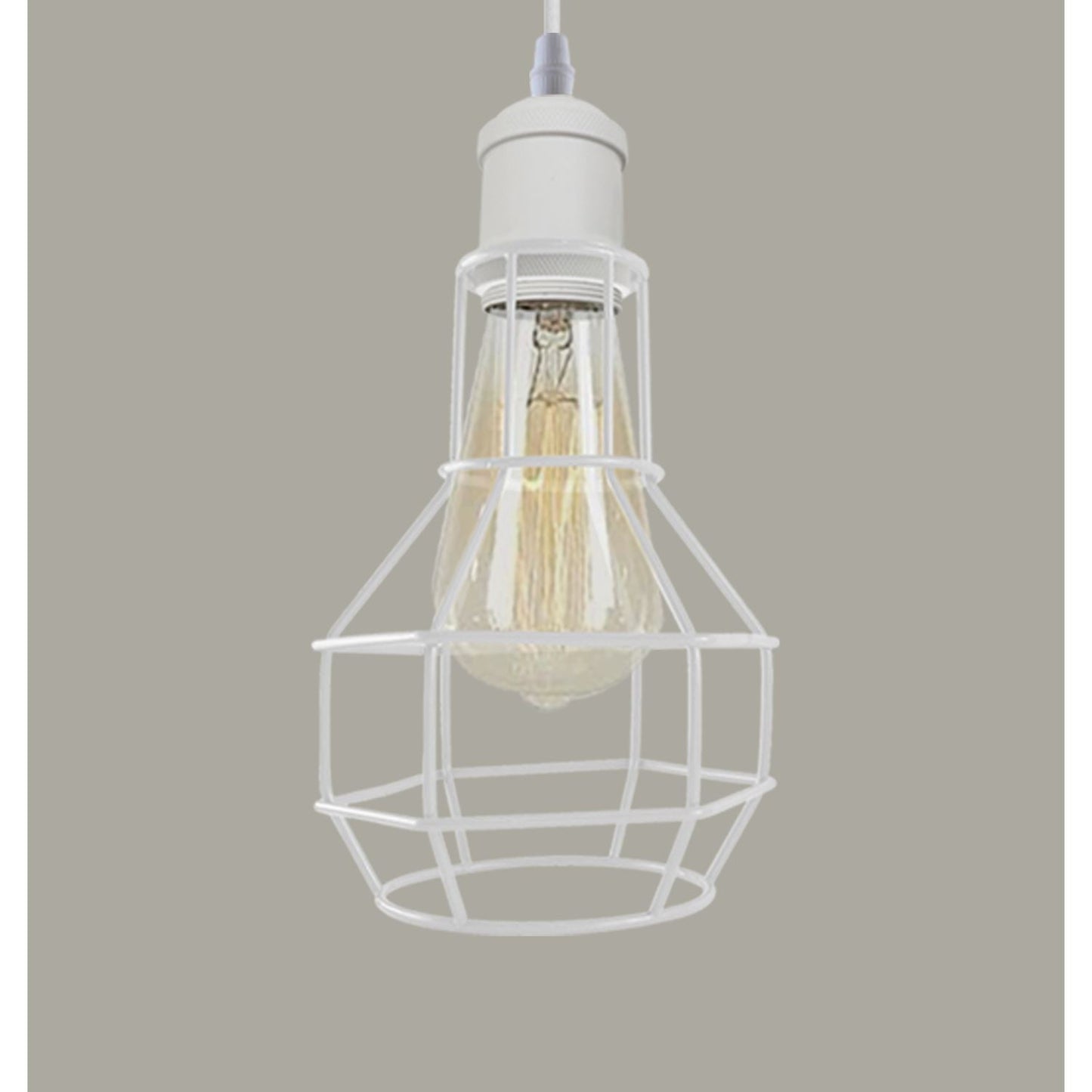 Driftline White Wire Cage Ceiling Lights