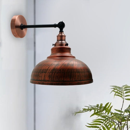 Metal Curvy Brushed Industrial Wall Mounted Wall Lamp Light