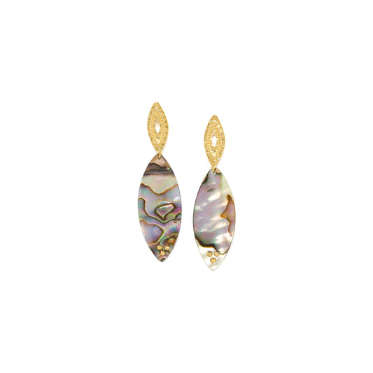 Franck Herval Sasha Paua Shell Post Earring