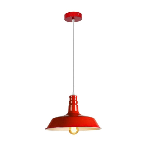 Red Retro Bedroom and Kitchen Pendant Light Shades