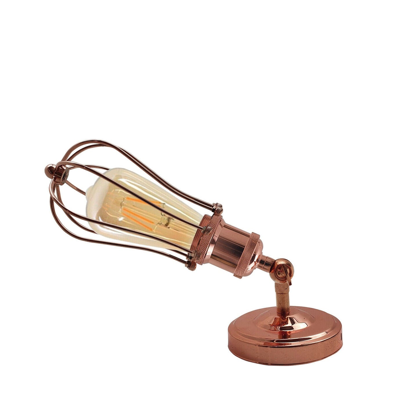 Industrial Vintage Retro Rose Gold Sconce Wall Light Lamp Fitting