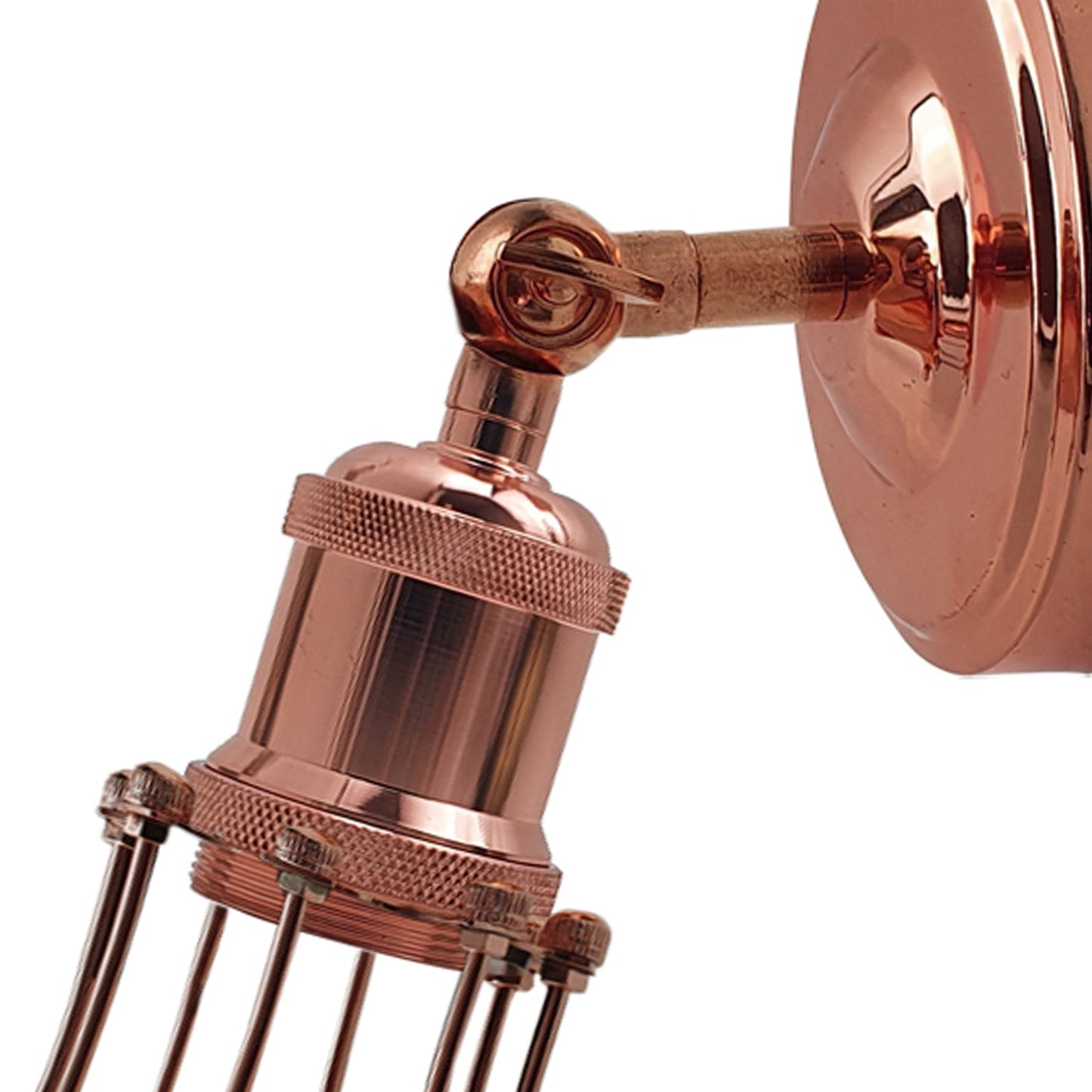 Industrial Vintage Retro Rose Gold Sconce Wall Light Lamp Fitting