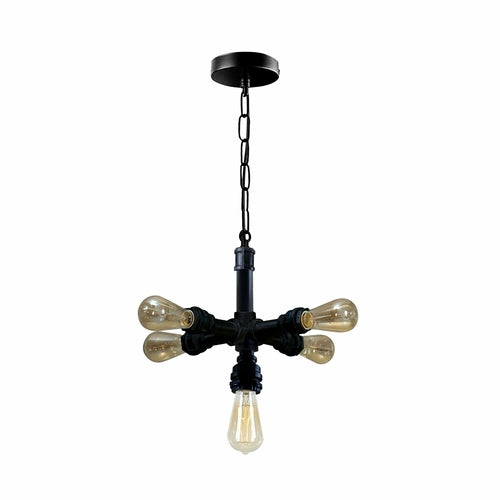 Industrial Vintage Steam Punk 5 Way Over Pendant Indoor Ceiling