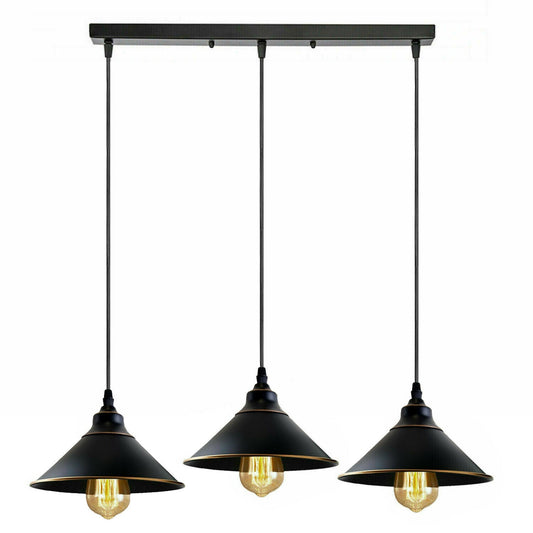 Harbour Industrial 3 Head Cone Ceiling Pendent