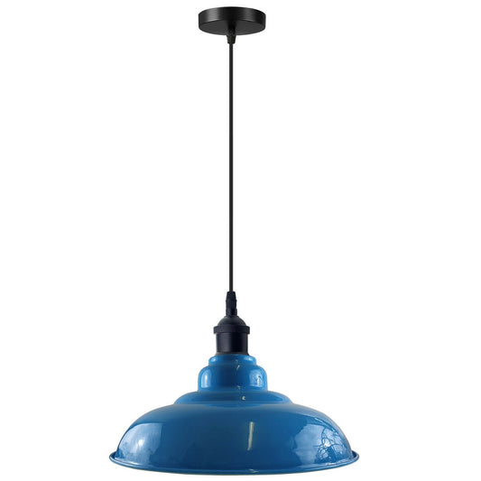 Blue Pendant Light Perfect for Kitchen Island or Bar Areas