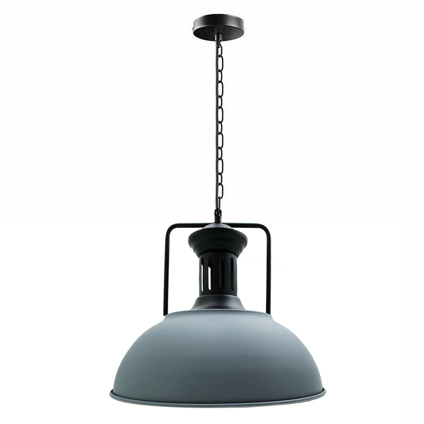 Industrial vintage Metal  Adjustable Hanging ceiling Grey Lampshades