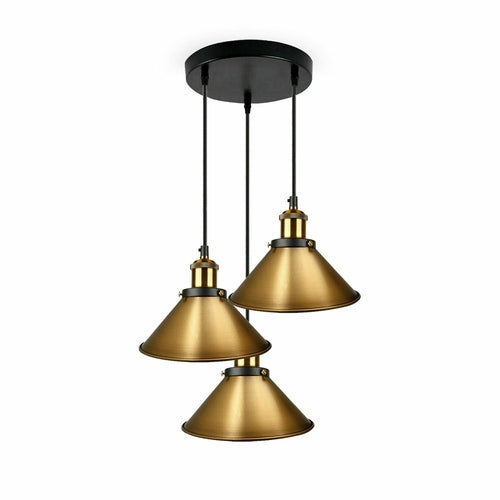 Industrial Vintage Metal Pendant Light Shade Chandelier Retro Ceiling