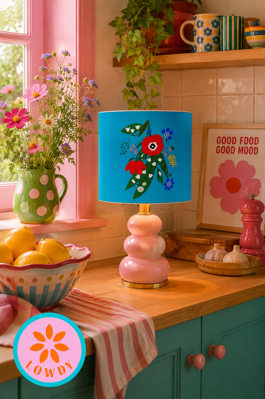 Posy Riot - Poppy Ardevora - Lampshade - Ocean Pop
