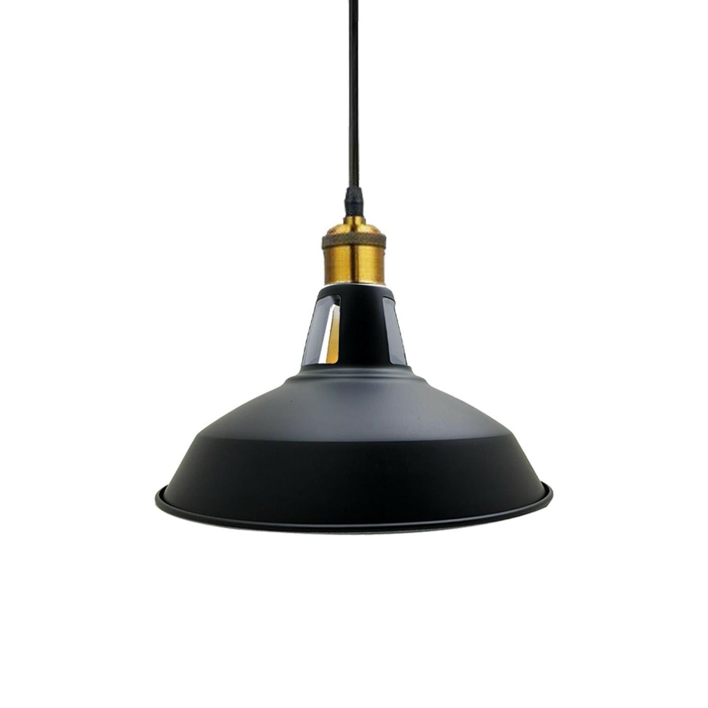 Retro Industrial Black Ceiling Pendant Light Metal Lamp Shade