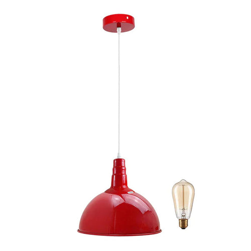 Red Retro Bedroom and Kitchen Pendant Light Shades