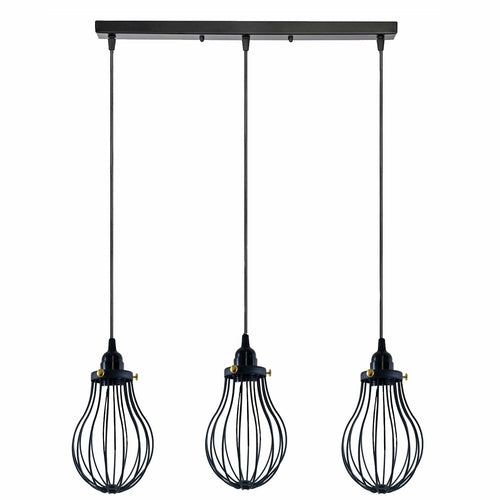 Driftline Black Cage Pendant Light E27 Collection