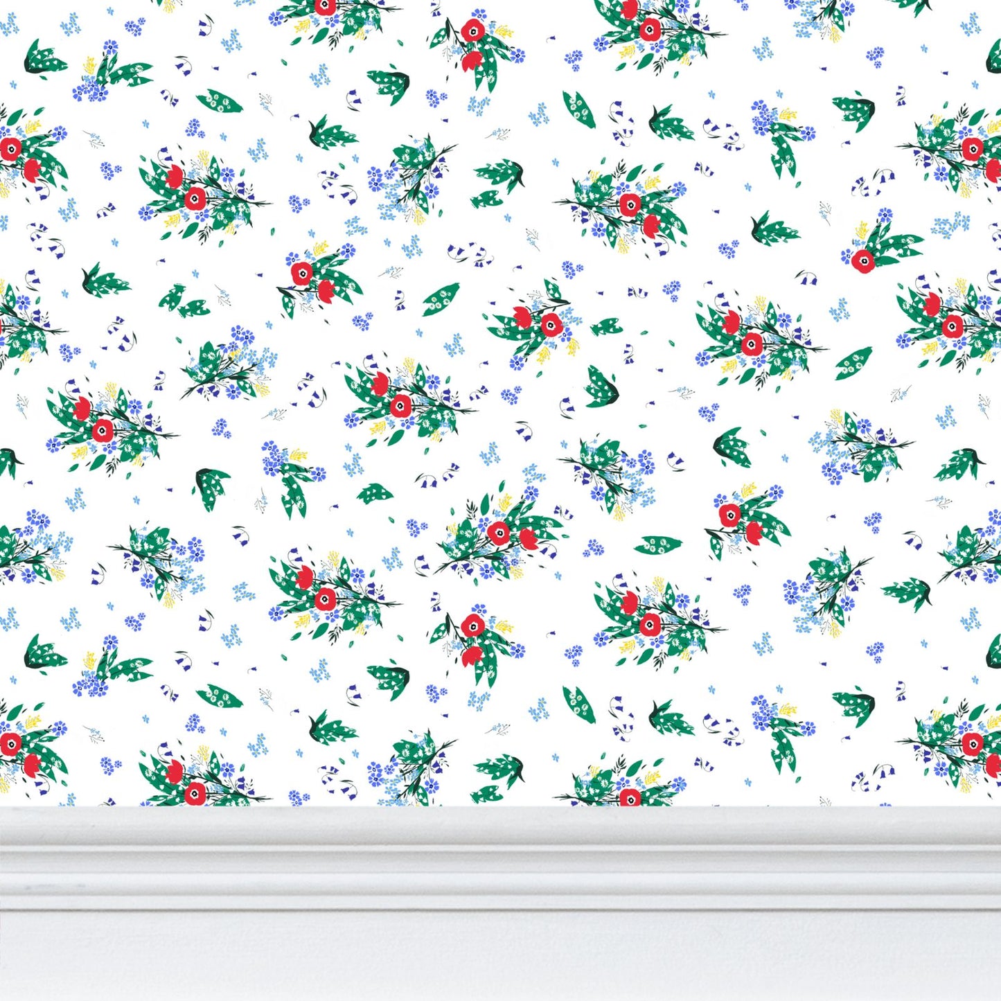 Flora Day Ditsy Floral Print Wallpaper