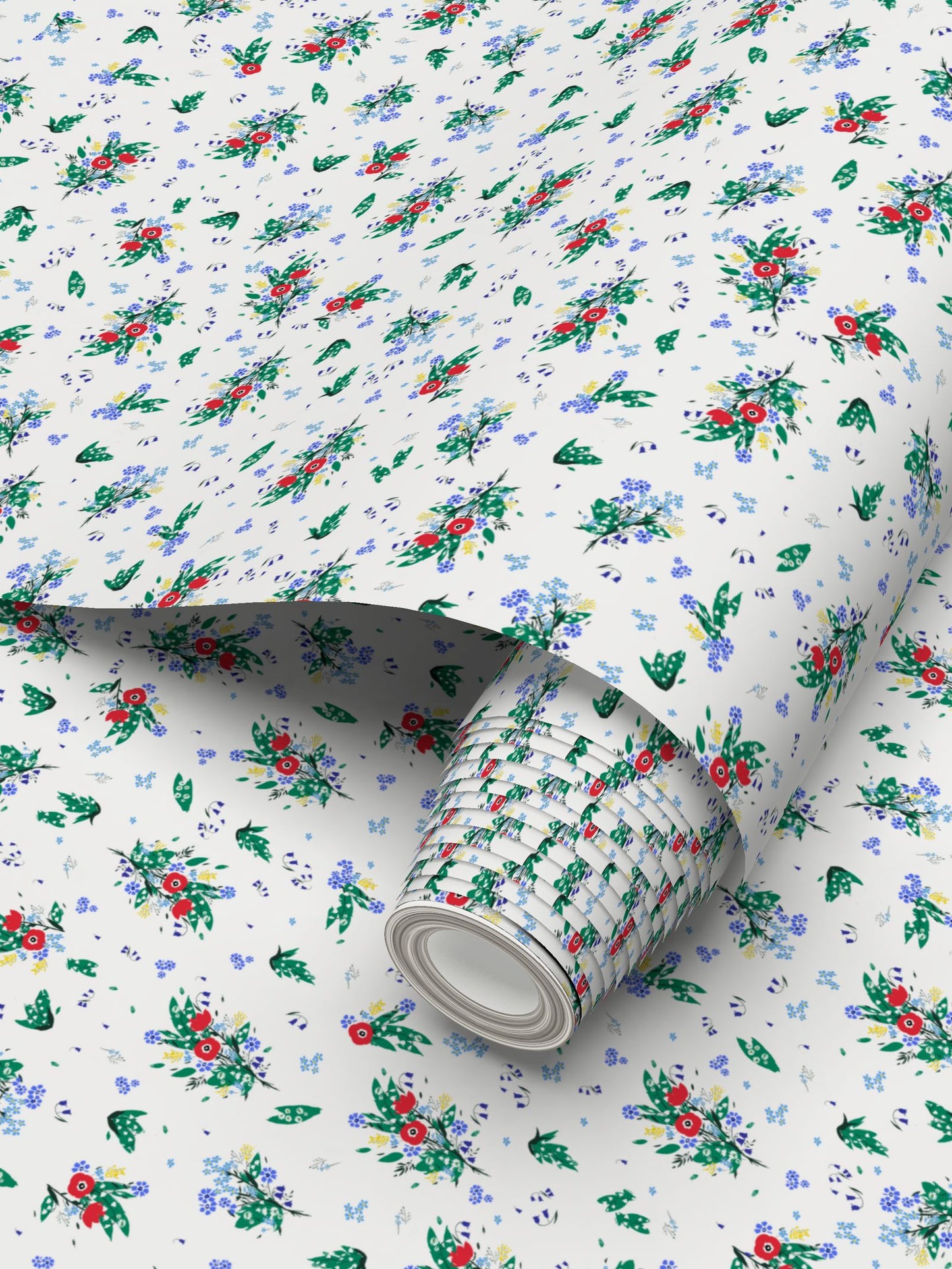 Flora Day Ditsy Floral Print Wallpaper