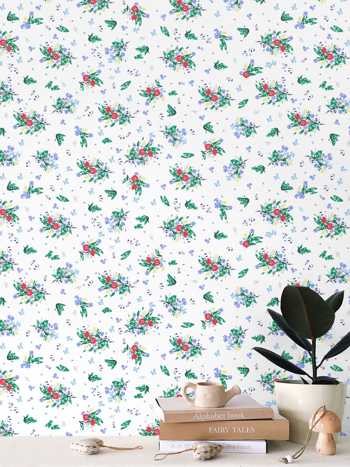 Flora Day Ditsy Floral Print Wallpaper