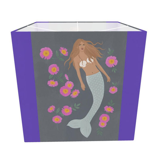 Senara - Mermaid - Square Lampshade - Moonstone Blues