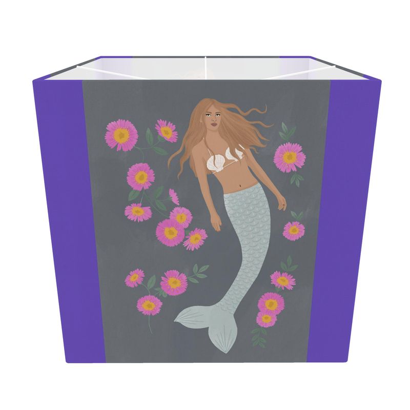 Senara Moonstone Blues Square Lampshade