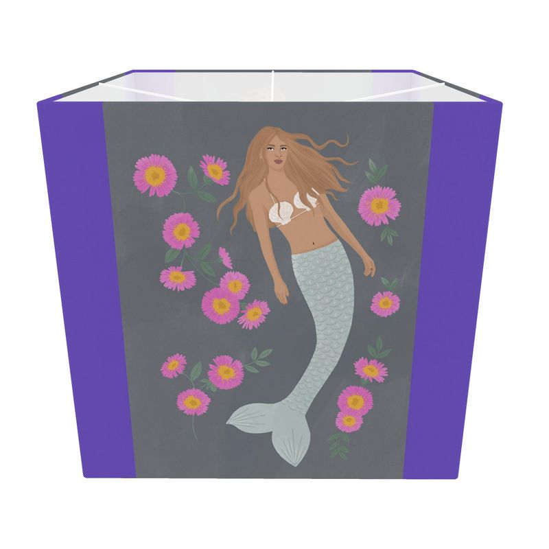 Senara Moonstone Blues Square Lampshade