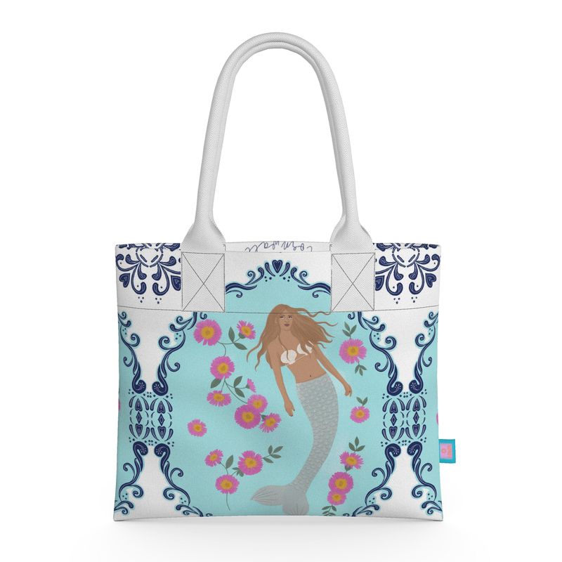 Senara Sea Whisper Modern Mermaid Neoprene Handbag