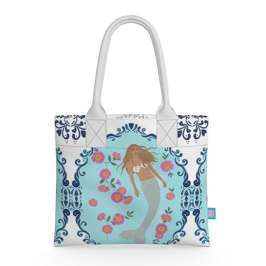 Senara Sea Whisper Modern Mermaid Neoprene Handbag