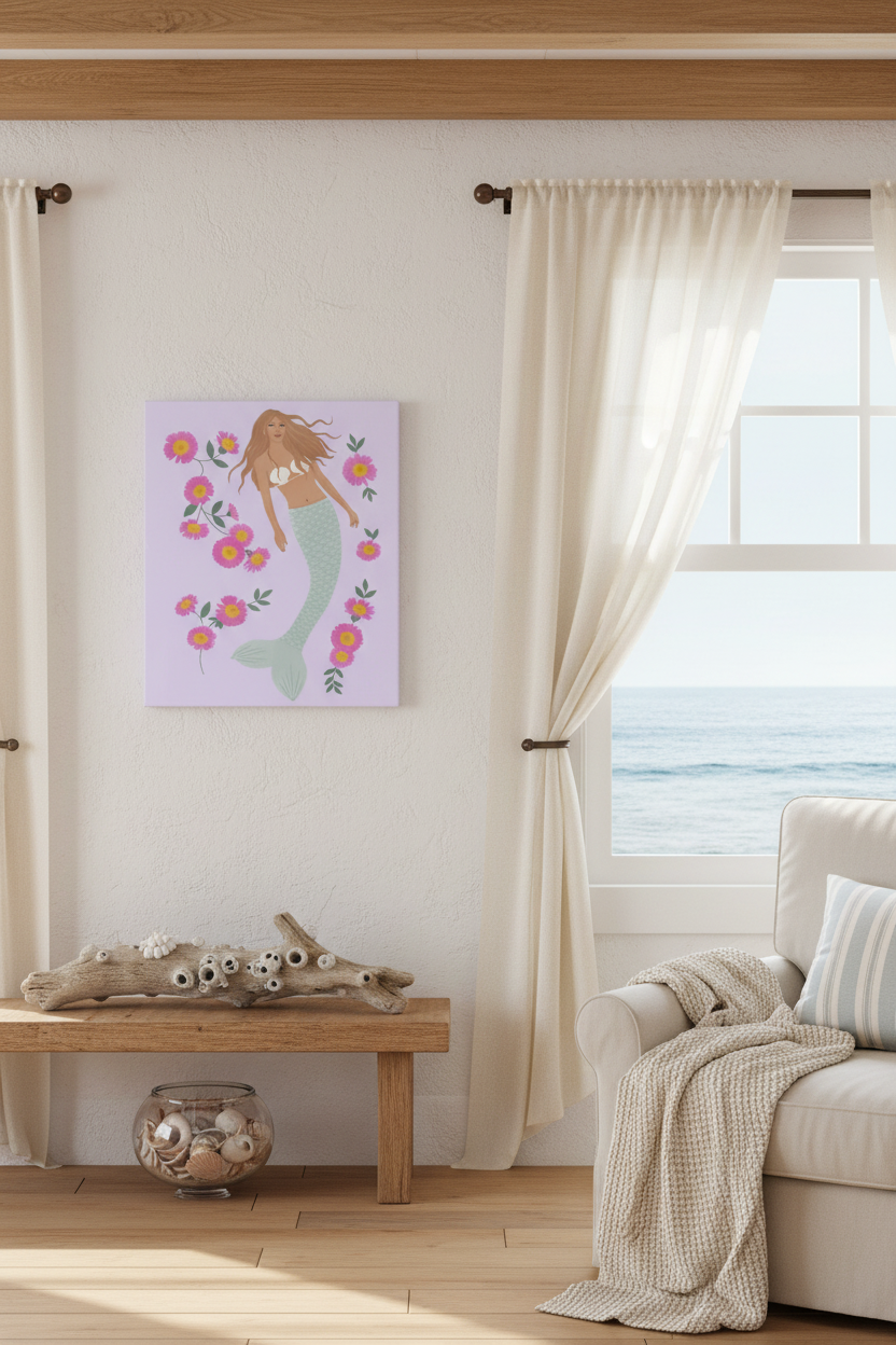 Senara Sea Pearl Mermaid Canvas