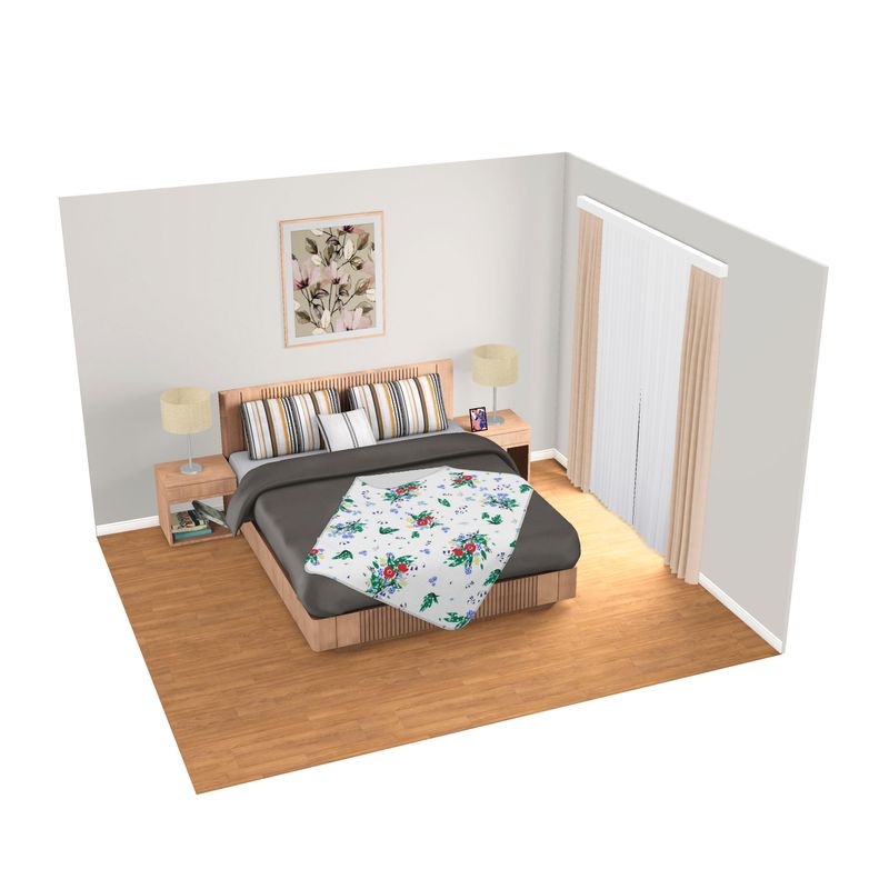 Flora Day Single Size Blanket