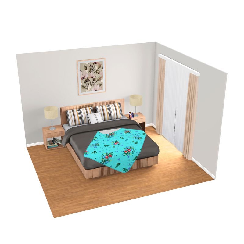 Blue Skies Single Size Fleece Blanket