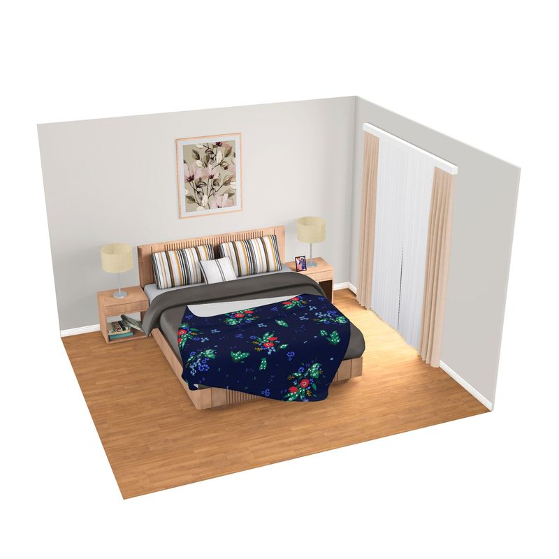 Moonlit Meadow Double Size Fleece Blanket