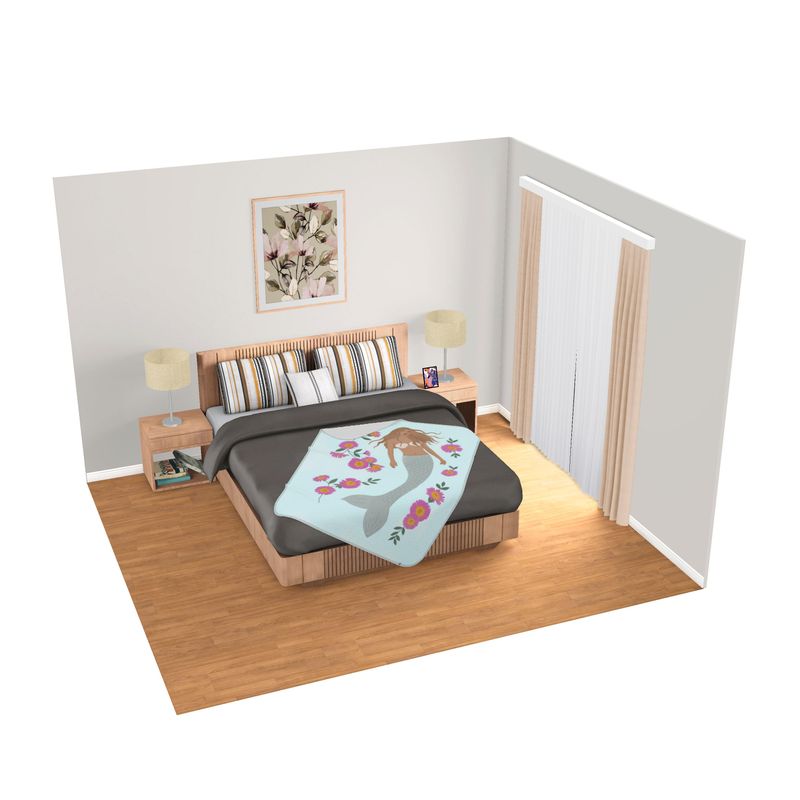 Senara Sea cloud Single Size Fleece Blanket