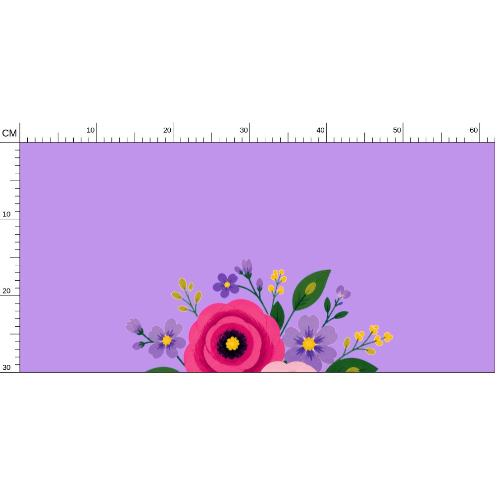 Posy Riot Wallpaper - Rose Eleanor - Deep Lilac