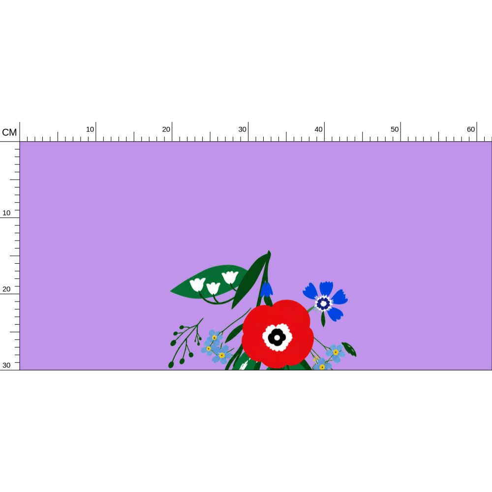 Posy Riot Wallpaper - Poppy Ardevora - Lush Lilac