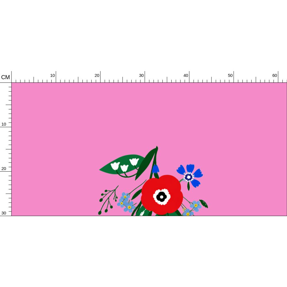 Posy Riot Wallpaper - Poppy Ardevora - Pink Pop