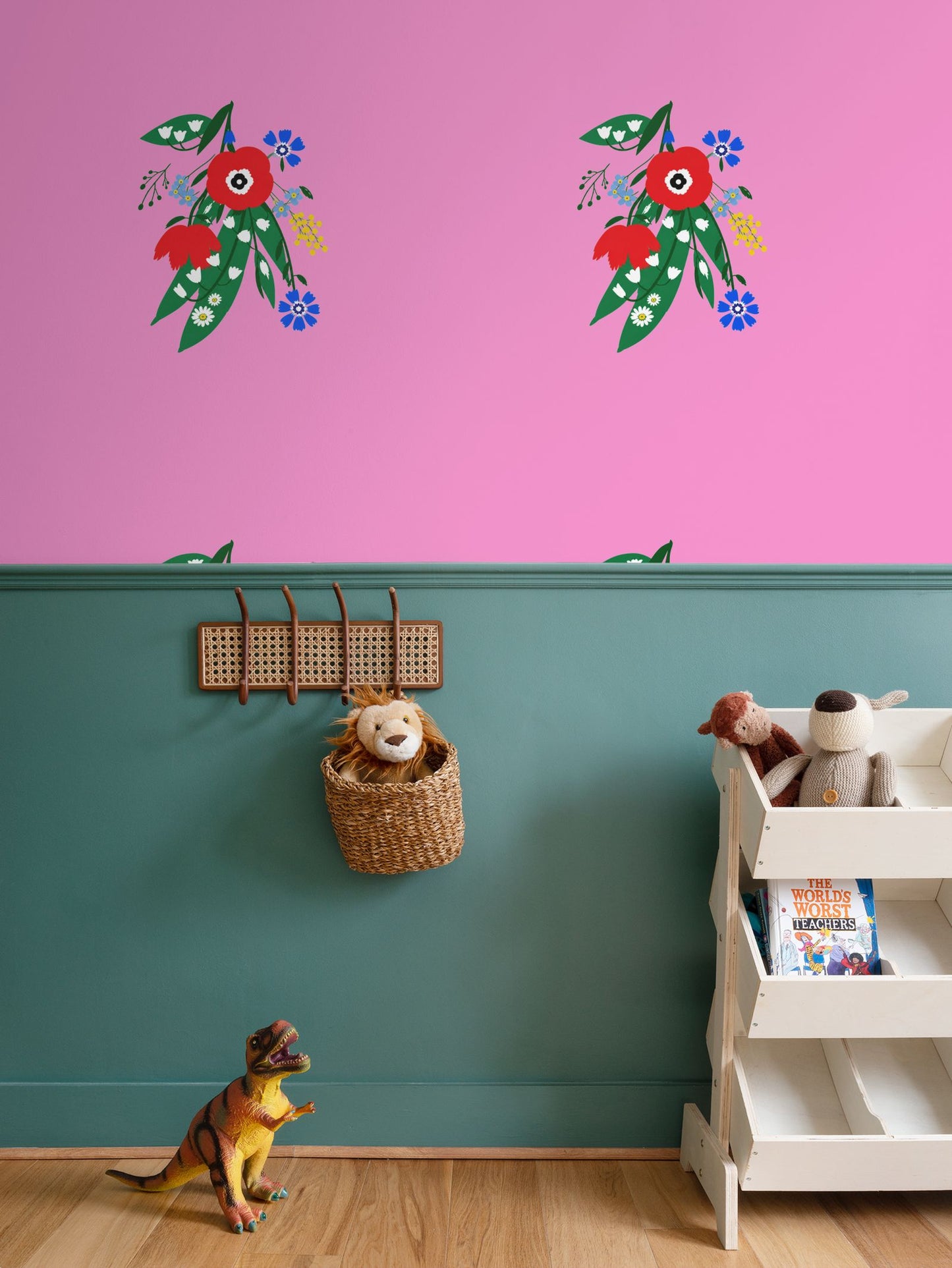 Posy Riot Wallpaper - Poppy Ardevora - Pink Pop