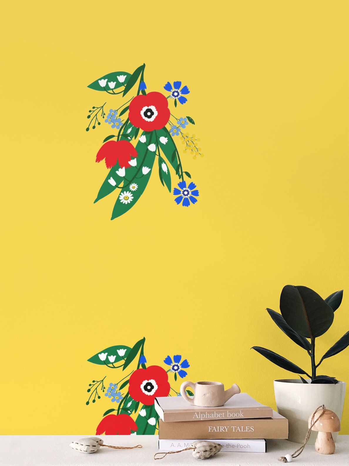 Posy Riot Wallpaper - Poppy Ardevora - Sunny Yellow