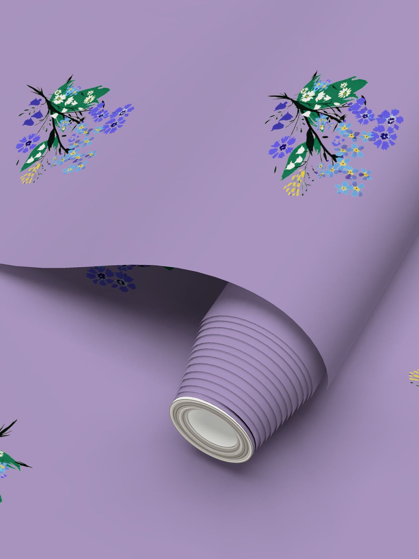 Posy Riot Wallpaper - Eva May - Dusty Lilac