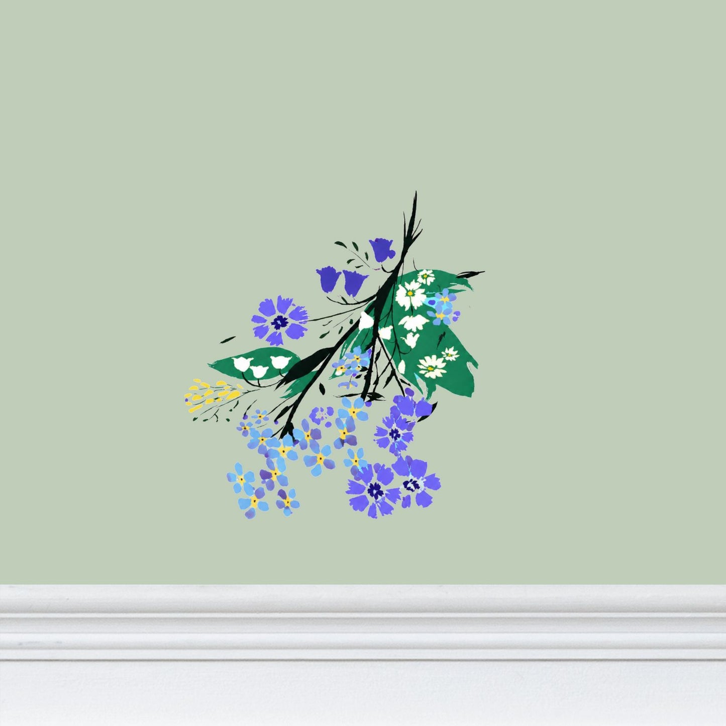 Posy Riot Wallpaper - Eva May - Soft Sage