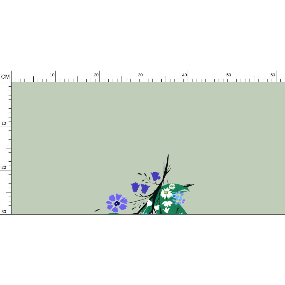 Posy Riot Wallpaper - Eva May - Soft Sage