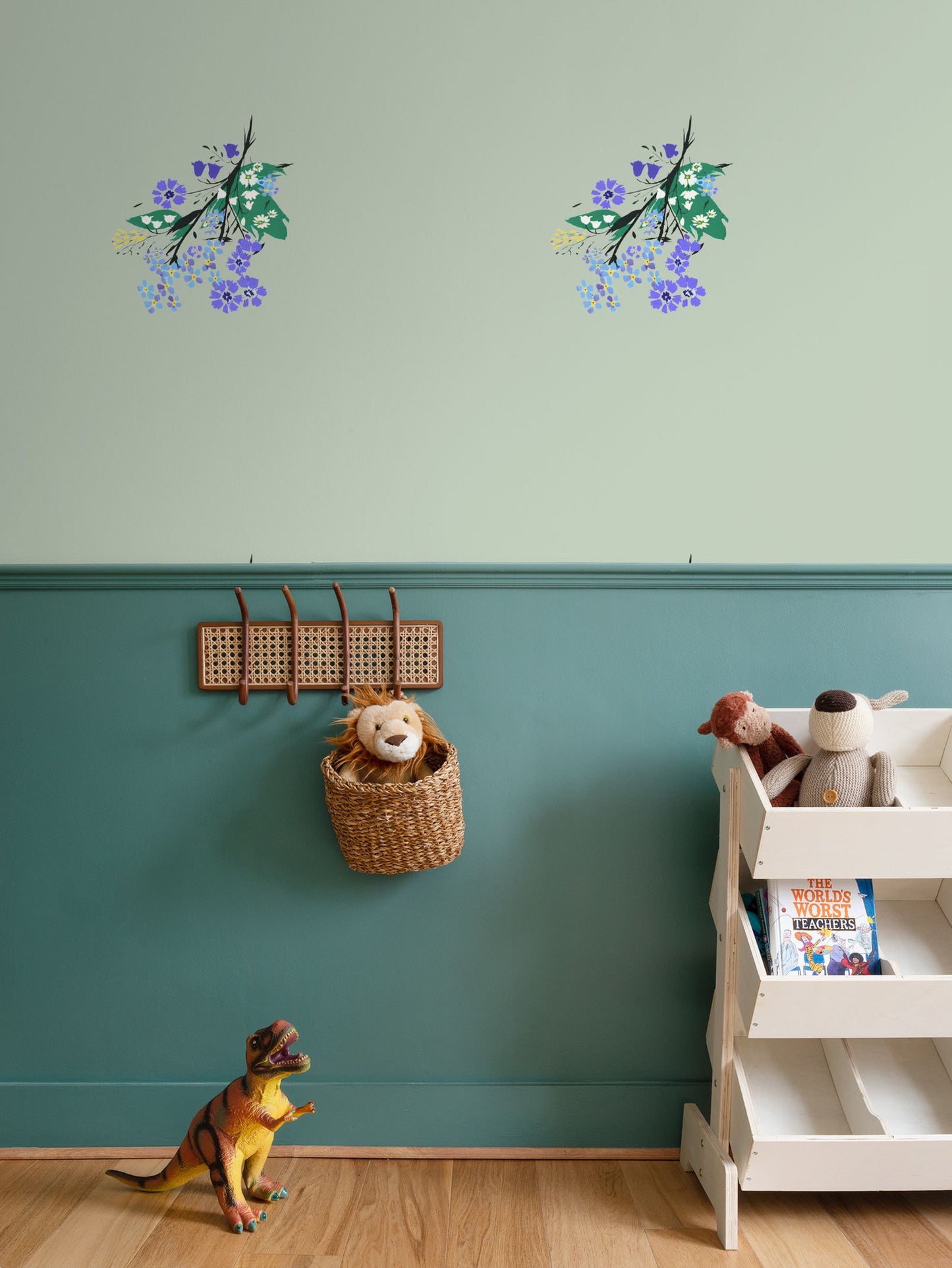 Posy Riot Wallpaper - Eva May - Soft Sage