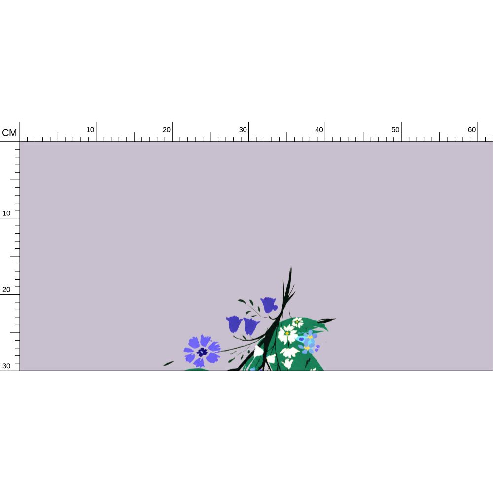 Posy Riot Wallpaper - Eva May - Lilac Grey