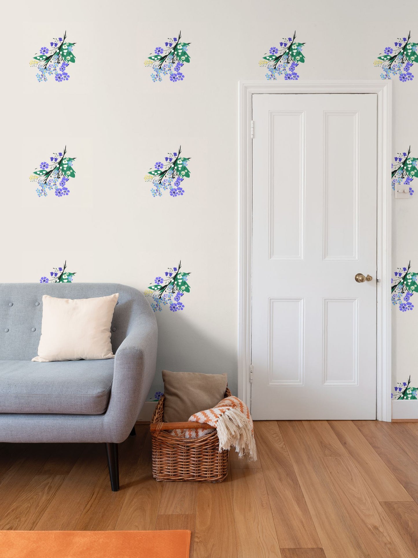 Posy Riot Wallpaper - Eva May - Stone