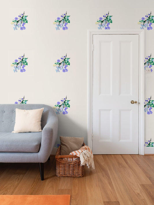Posy Riot Wallpaper - Eva May - Stone