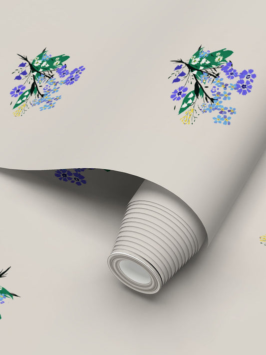 Posy Riot Wallpaper - Eva May - Stone
