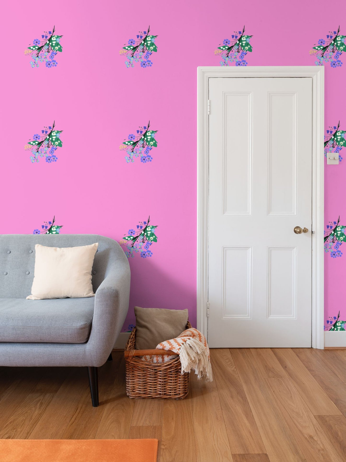 Posy Riot Wallpaper - Eva May - Pink Pop