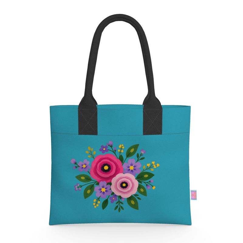 Posy Riot - Neoprene Handbag - Sea Blue