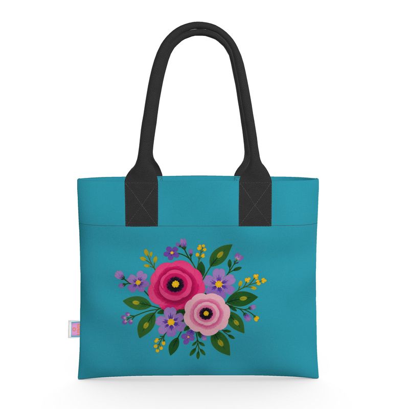 Posy Riot - Neoprene Handbag - Sea Blue