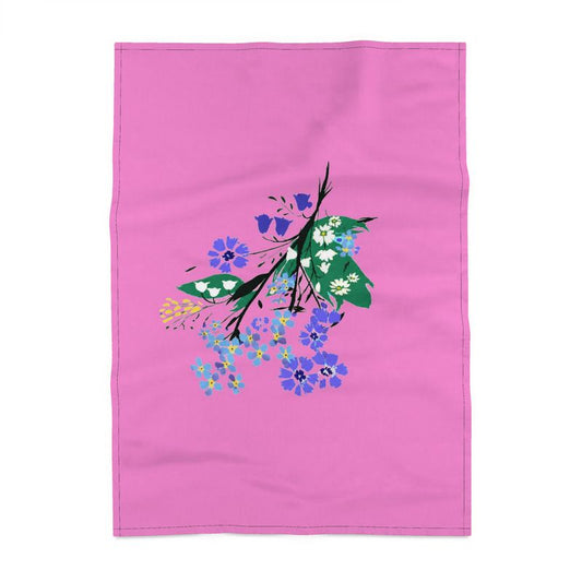 Posy Riot Tea Towel - Eva May - Pink Pop